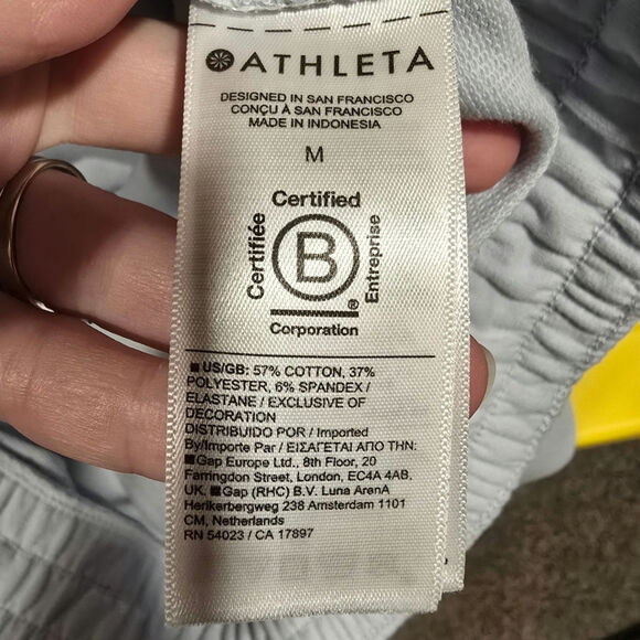 Women's Athleta Blue 1/4 Zip Athletic Hoodie | Size Medium - Picture 9 of 10